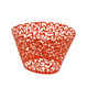 25x Laser Cut Cupcake Wrappers - Orange
